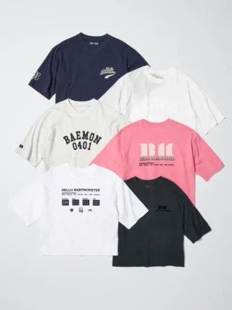 Babymonster UT Cropped Graphic T-shirt til kvinder | Gennemsigtig