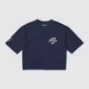 Babymonster UT kort T-shirt med grafisk print til kvinder | V-hals