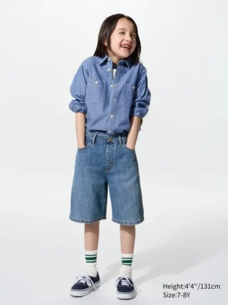 Baggy Jeansshorts til børn