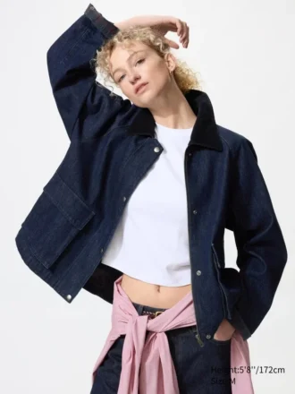 Barn shorts jakke til kvinder | Denim