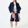 Barn shorts jakke til kvinder | Denim
