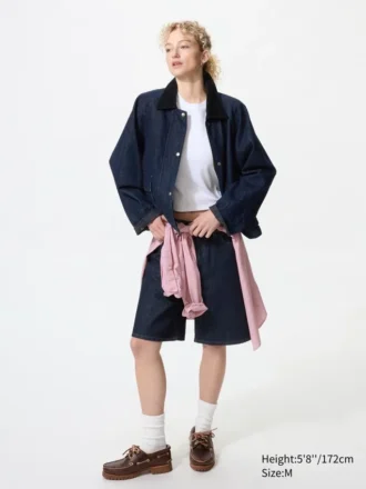 Barn shorts jakke til kvinder | Denim