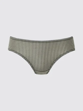 Bikini-trusser til kvinder med mellemhøj taljehøjde | Gingham