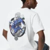 Blå Lock UT Graphic T-shirt til mænd