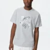 Blå Lock UT Graphic T-shirt til mænd