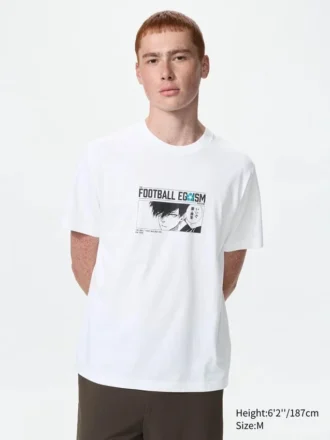 Blå Lock UT Graphic T-shirt til mænd