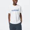 Blå Lock UT Graphic T-shirt til mænd