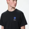 Blå Lock UT Graphic T-shirt til mænd
