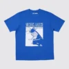 Blå Lock UT Graphic T-shirt til mænd