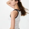 Blød ribbet tanktop til kvinder | Ringer