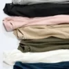 Blødt strikket fleece-langærmede T-shirts til kvinder