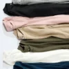 Blødt strikket fleece-langærmede T-shirts til kvinder