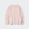 Blødt strikket fleece-langærmede T-shirts til kvinder