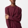 Blødt strikket fleece-T-shirt til mænd