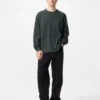 Blødt strikket fleece-T-shirt til mænd