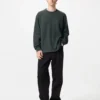 Blødt strikket fleece-T-shirt til mænd