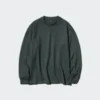 Blødt strikket fleece-T-shirt til mænd
