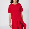 Boxy strikket T-shirt til kvinder
