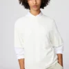 Boxy strikket T-shirt til kvinder