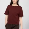 Boxy strikket T-shirt til kvinder