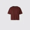 Boxy strikket T-shirt til kvinder