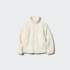 Børnejakke i fluffy fleece med gennemgående lynlås