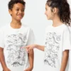 Børnets T-shirt med grafisk print af Jason Polan UT