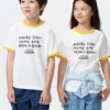 Børnets T-shirt med grafisk print af Jason Polan UT