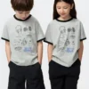Børnets T-shirt med grafisk print af Jason Polan UT