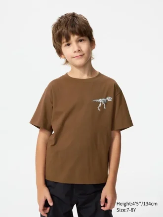 Børnets T-shirt med grafisk print af Jason Polan UT