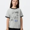 Børnets T-shirt med grafisk print af Jason Polan UT