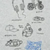 Børnets T-shirt med grafisk print af Jason Polan UT