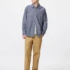 Chambray-overshirt til mænd