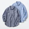 Chambray-overshirt til mænd