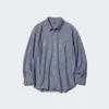 Chambray-overshirt til mænd
