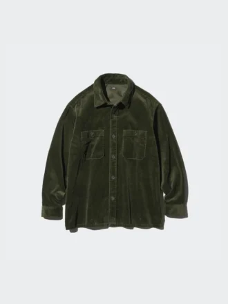 Corduroy-overshirt til mænd
