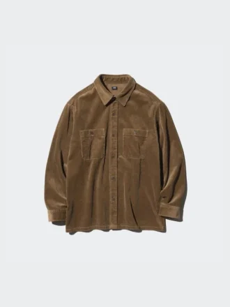 Corduroy-overshirt til mænd