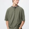 Dry Waffle Henley T-shirt til mænd