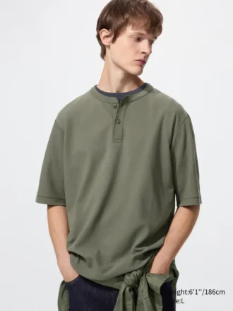 Dry Waffle Henley T-shirt til mænd