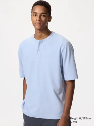 Dry Waffle Henley T-shirt til mænd