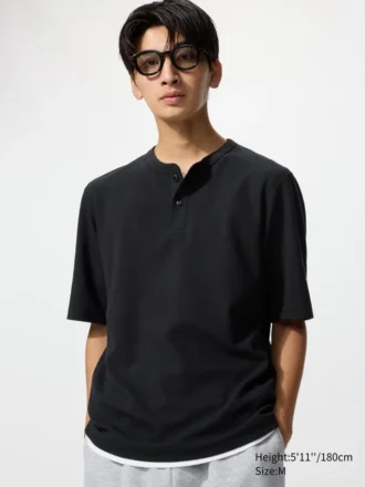 Dry Waffle Henley T-shirt til mænd