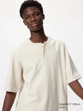 Dry Waffle Henley T-shirt til mænd