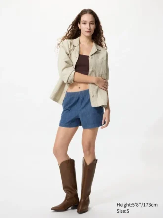 Easy shorts i bomuld til kvinder | Denim