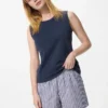 Easy shorts i bomuld til kvinder | Stribet