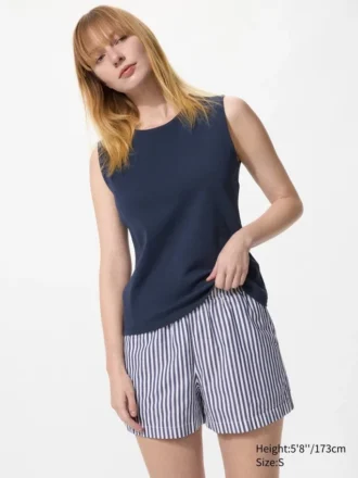 Easy shorts i bomuld til kvinder | Stribet