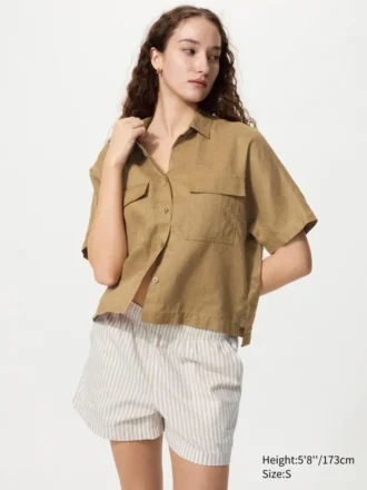 Easy shorts i bomuld til kvinder | Stribet