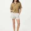 Easy shorts i bomuld til kvinder | Stribet
