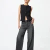 Ezy Wide Straight Jeans til kvinder