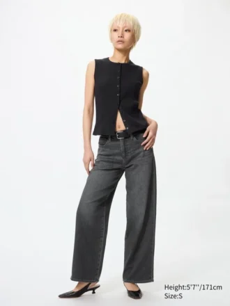Ezy Wide Straight Jeans til kvinder