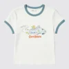 Grafisk T-shirt til kvinder med muntert motiv